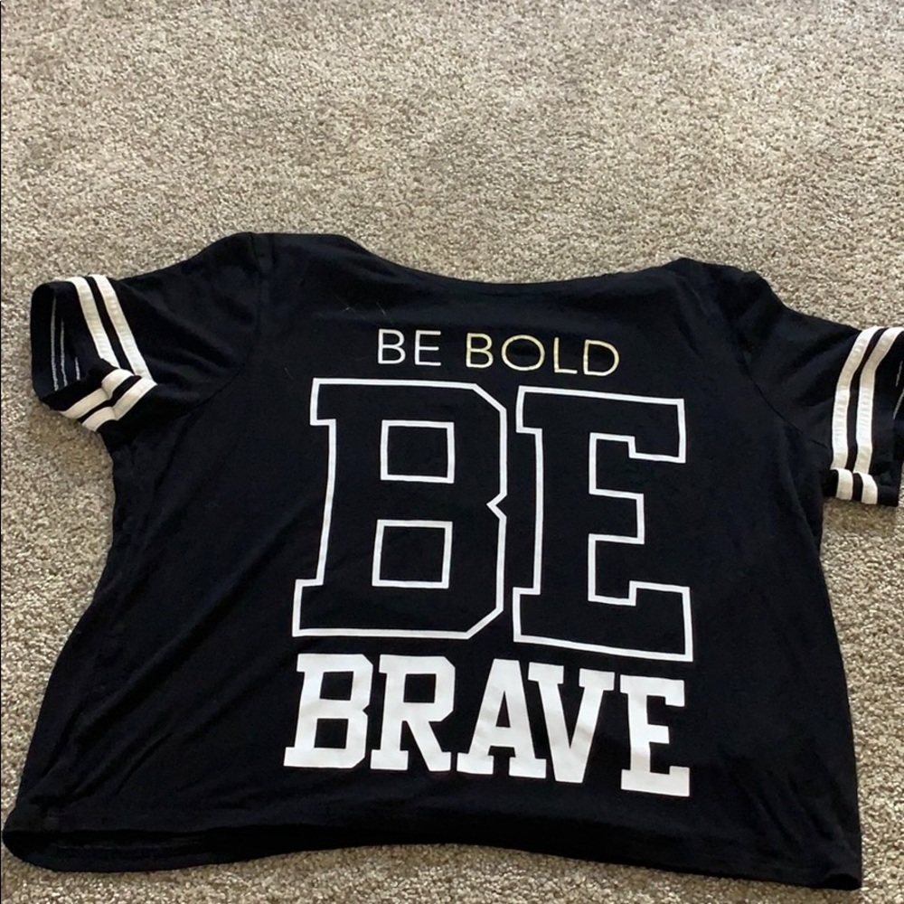 justice black crop top